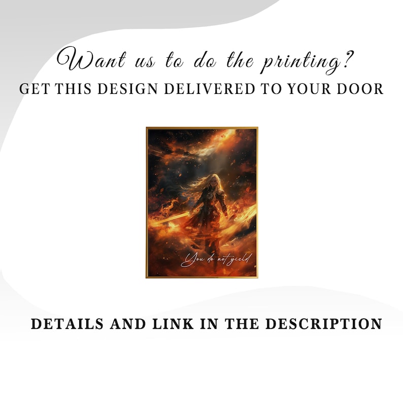 Aelin Throne of Glass Art Print: Fantasy Book Decor (Digital Download 300 DPI) image 7