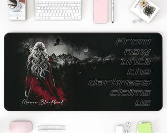 Fantasy Book Desk Mat: Throne of Glass Reader Gift