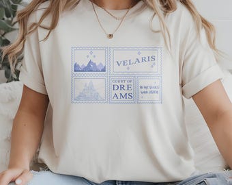 Velaris Night Court T-Shirt: ACOTAR Fantasy Tee, Book Lover Gift