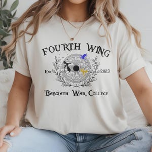 Fourth Wing Shirt: Basgiath War College Dragon Rider Tee