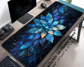 Desk Mat: Extended Mouse Pad, Non Slip Keyboard Pad, Gift for Men and Women