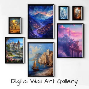 Prythian Courts Gallery Wall Art: ACOTAR Booktok Prints (Digital Download