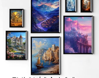 Prythian Courts Gallery Wall Art: ACOTAR Booktok Prints (Digital Download)