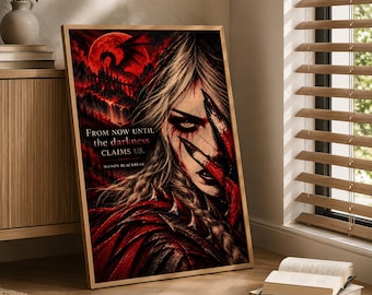 Manon Blackbeak The Thirteen posterprint: Throne of Glass fantasy muurdecoratie