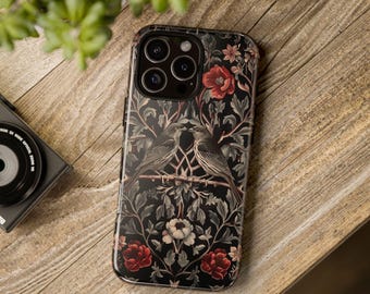 William Morris Style Phone Case: Vintage Floral Pattern Cover, Nature Lover Gift