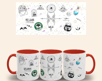 Caneca Velaris Night Court: Caneca de café ACOTAR, presente para amantes de livros