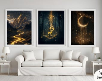 Sarah J. Maas Book Series Prints: Fantasy Wall Art Set (Digital Download)