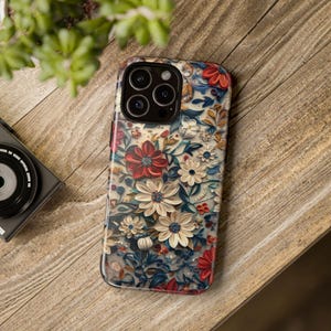 3D Boho Floral Phone Case: Protective Trendy Cover