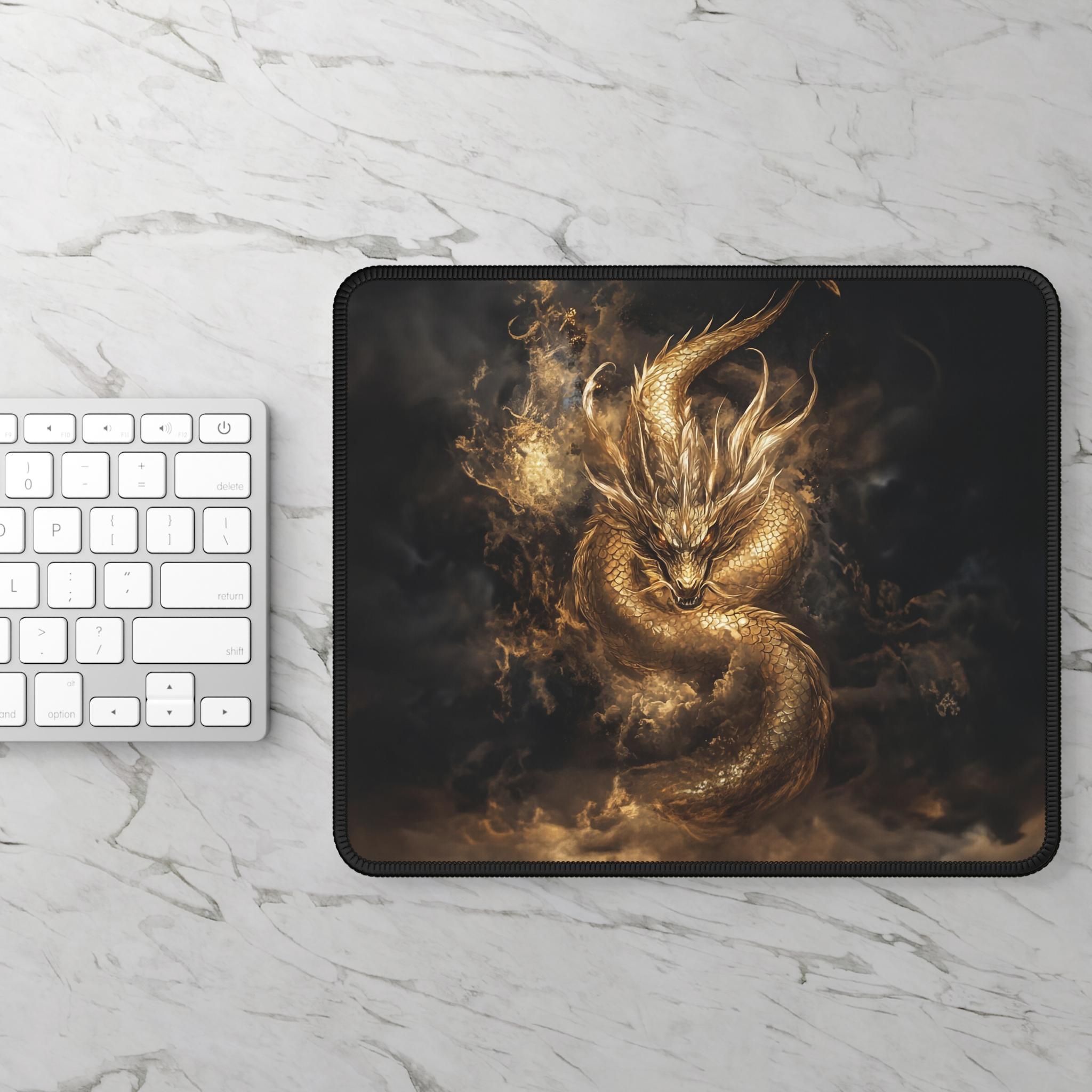 第四翼のドラゴンマウスパッド：ファンタジーブックトックデザイン