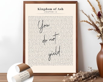 You Do Not Yield Poster Print: Throne of Glass Bookish Wall Decor