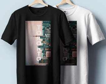 Toronto Cityspace T-Shirt – Skyline Graphic | Unisex Heavy Cotton