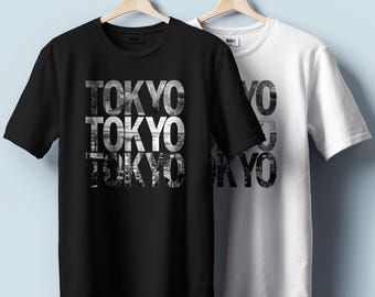 Tokyo T-Shirt – Skyline Typography Graphic | Unisex Cotton