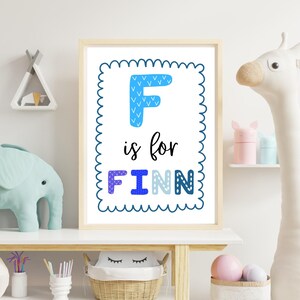 Baby custom name print for nursery