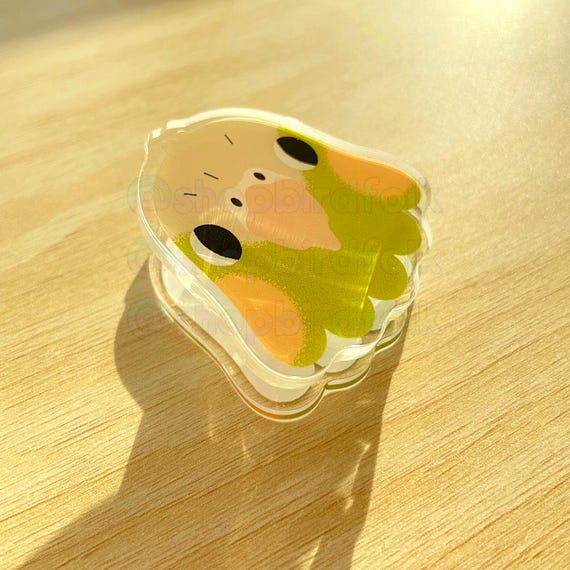 Cinnamon/Pineapple Green-cheek Conure Acrylic Clip | Cute Green Cheek Gifts, Kawaii Binder Clip, Pet Bird Gift, Birb Merch