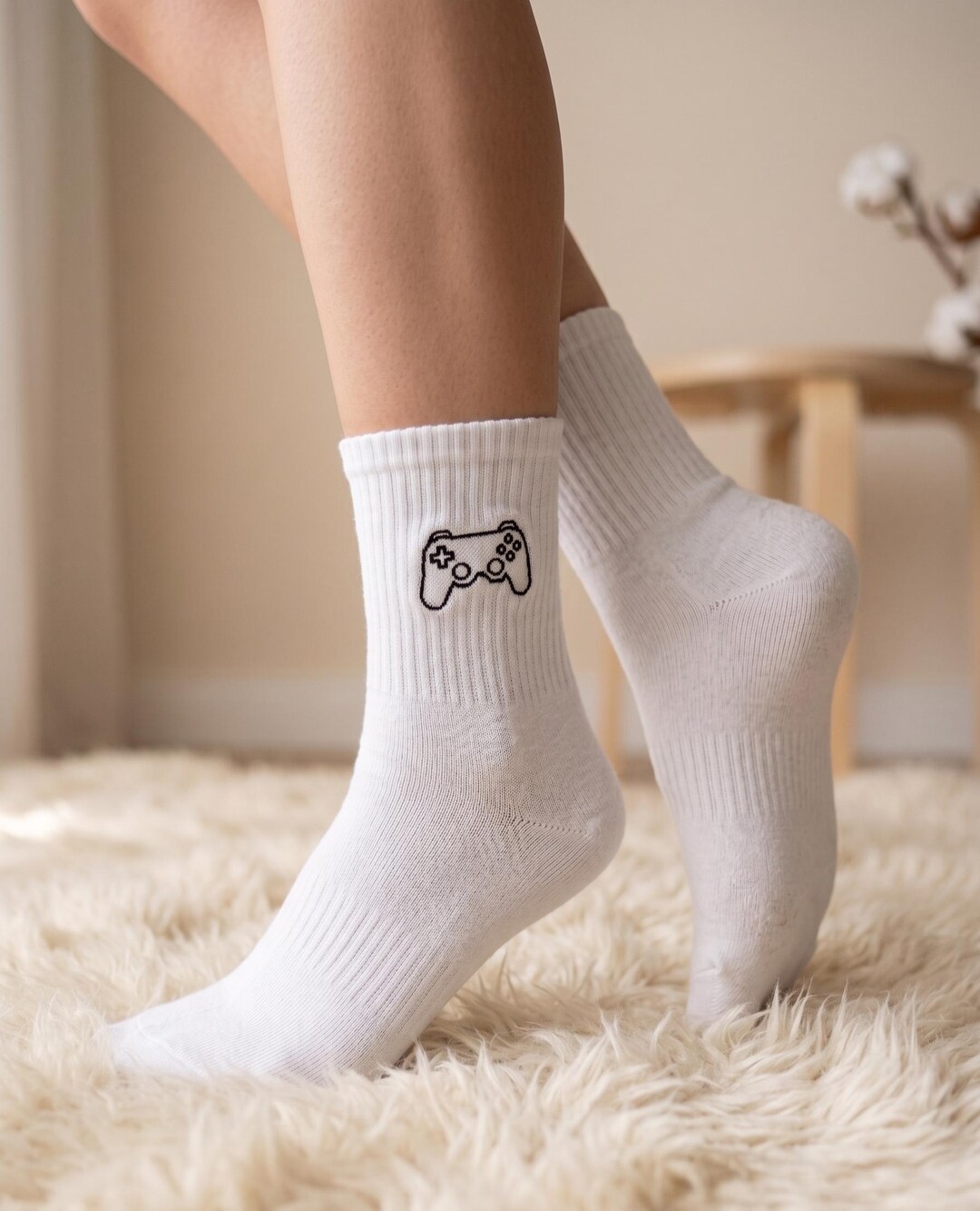 Custom Gamer Socks - Video Game Lover Gift, Custom Crew Socks ...