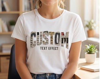 Custom Name T-Shirt – Personalized Text Message Apparel