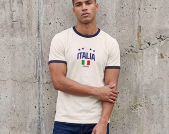 PALManX ITALIA Ringer Shirt. Italy Shirt. Italian Shirt.