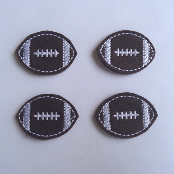 Football Applique Etsy