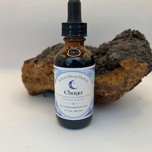 Wildcrafted Chaga Mushroom Tincture - Double Extracted Liquid Herbal Extract