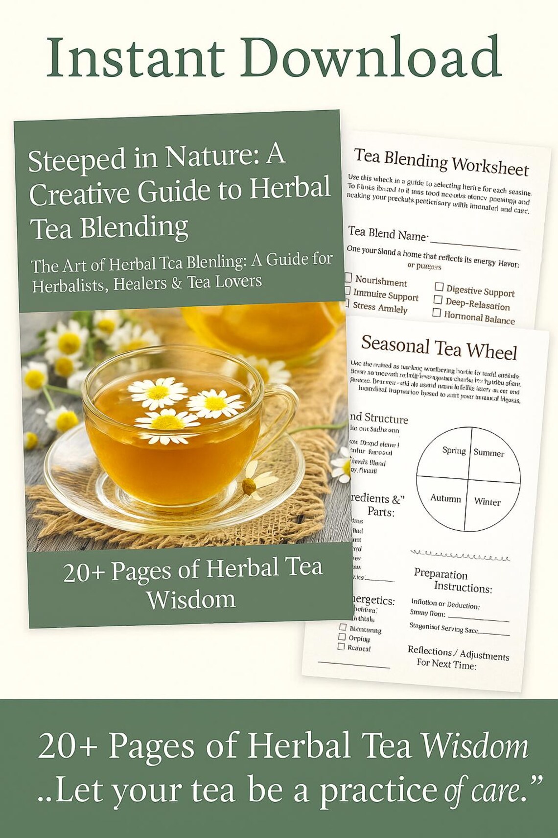 Tea Psf The Art of Herbal Tea Blending, Printable Herbal Guide for Tea Lovers ...