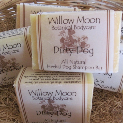 Dirty Dog All Natural Herbal Dog Shampoo Bar Moisturizing Etsy