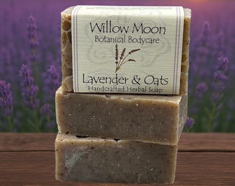 Lavender and Oats Handcrafted Olive oil soap ,Natural shea butter soap
