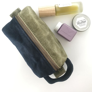 Waxed Toiletry Bag. Waxed Canvas Dopp Kit. Mens Toiletry Bag Waterproof. Waxed Canvas Bag. Gift for Him. Travel Bag for Men. Mens Gift.