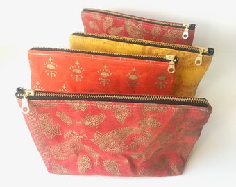 Zippered Pouch PDF Sewing Pattern for Women, PDF Pattern Bag Woman, Zippered Pencil Pouch for Purse, Sewing Pattern for Waxed Canvas Bag