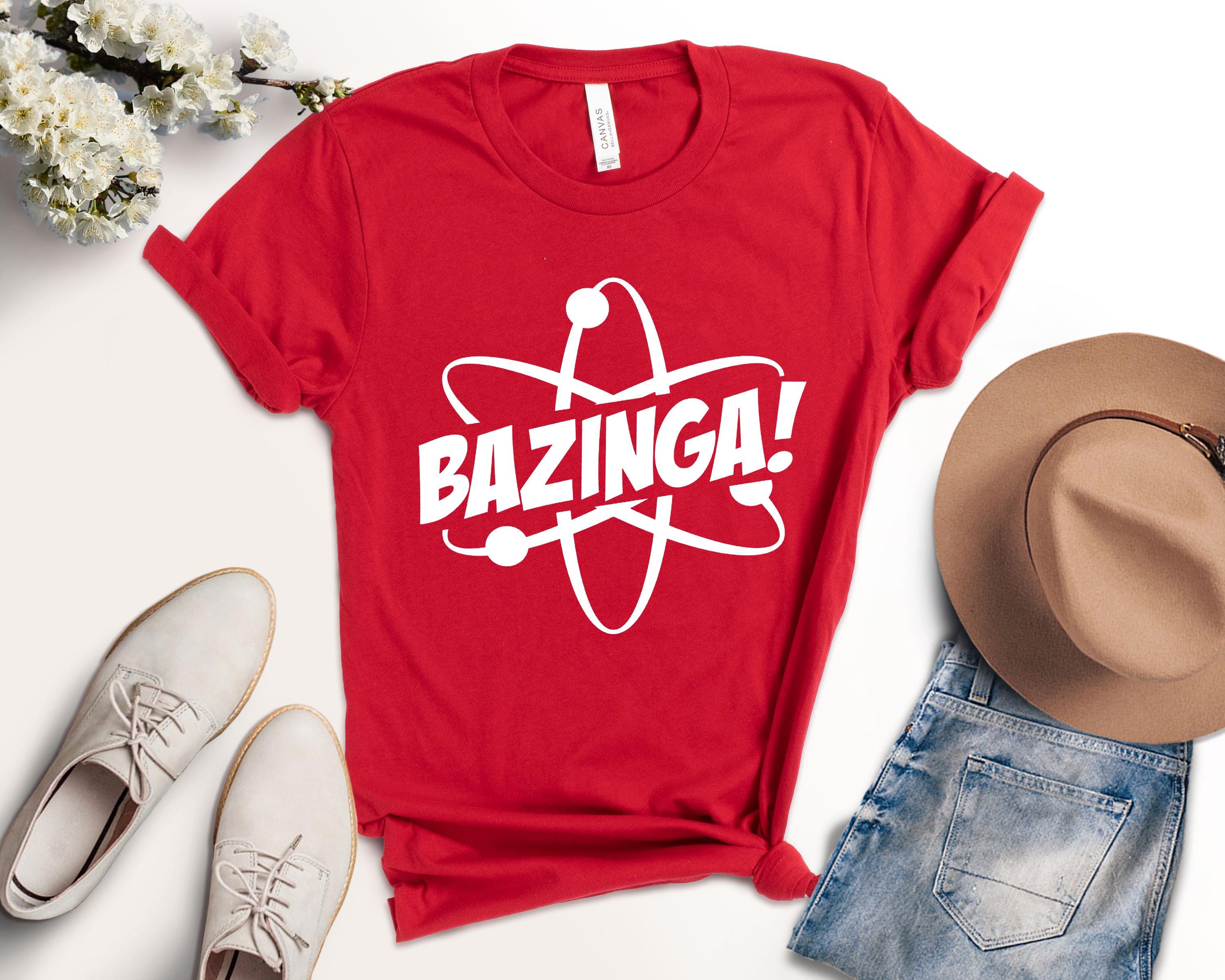 Sheldon Cooper Big Bang Theory Logo Bazinga Camiseta Oficial Para