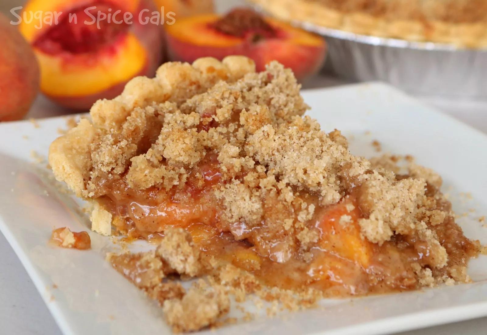 Peach Crumb Pie: Freshly Baked-homemade Style, Real Ingredients, 9-inch ...