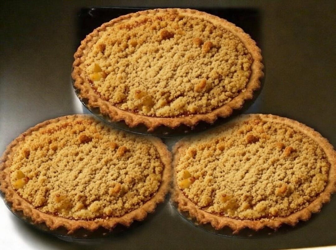 3-pack 9-inch Apple Crumb Pies | Homemade Style, Fresh Baked, Bonus Pie ...