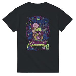 Camiseta vintage Coragem, o Cão Covarde – Gildan Heavy Tee