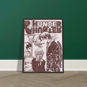 Phantom Shadows: Hunter x Hunter Premium Matte gerahmtes Poster (30 x 40 cm / 12x16)