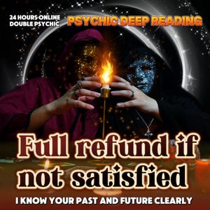 Deep Psychic Reading / One to One Reading / mehr Fragen lesen / Liebe, Reichtum, Karriere, Beziehungen / Volle Rückerstattung bei Nichtgefallen