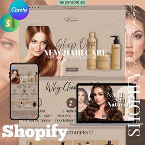 Shopifyテーマヘア | ヘアケア向けShopifyテンプレート ヘアビジネス向けShopifyウェブサイト 高級ヘアケアShopifyテーマヘア製品ウェブサイト