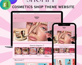 Beauty Shopify Theme: Cosmetic Website Template with Canva Banner