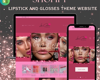 Lipstick Shopify Theme: Cosmetic Website Template