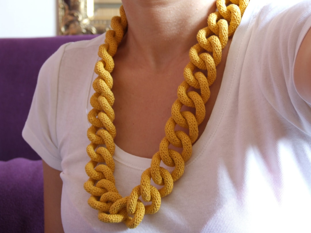 Etsy crochet best sale necklace