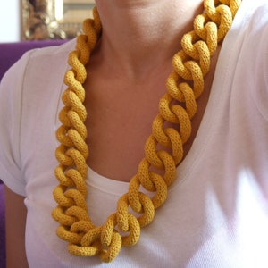 Curb Chain Crochet Necklace/Jewellery Pattern
