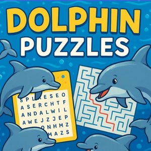 Recherche de mots sur les dauphins | Mots croisés sur les dauphins | Labyrinthe des dauphins | Cahier d'activités sur les dauphins | Plus de 50 casse-têtes dauphins
