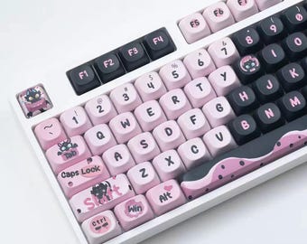 Toothless! How to Train Your Dragon 125 Keycaps Set + Keycap Remover All-in-One - MOA Round Profile, Cute Keycaps, Custom Keycaps