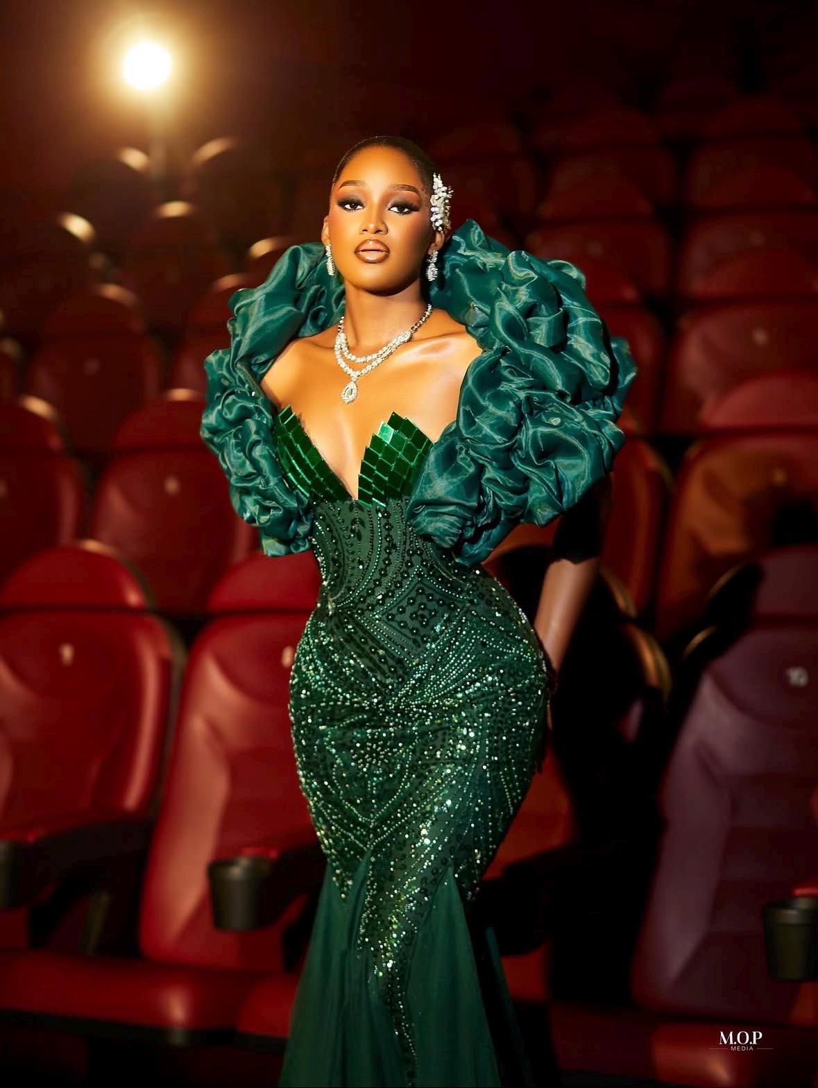 turquoise long formal dress Dress: Tarik Ediz 99057 / 0 2020 evening dresses main image 0