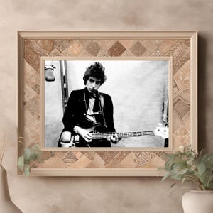 Stampa fotografica vintage di Bob Dylan / Arte murale delle leggende del rock / Poster di musica classica di tutti i tempi / Regalo per gli amanti della musica
