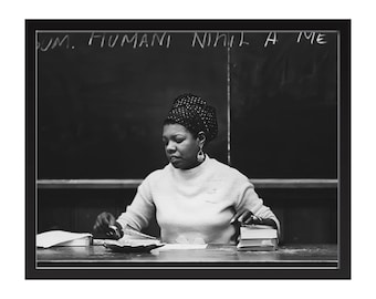 Maya Angelou Vintage Photo Print - Retro Wall Art - Classic Poster - Gift for Inspiration