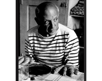 Stampa fotografica vintage di Pablo Picasso: poster artistico del leggendario pittore
