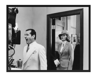 Jack Nicholson and Faye Dunaway Vintage Photo Print: Classic Hollywood Poster