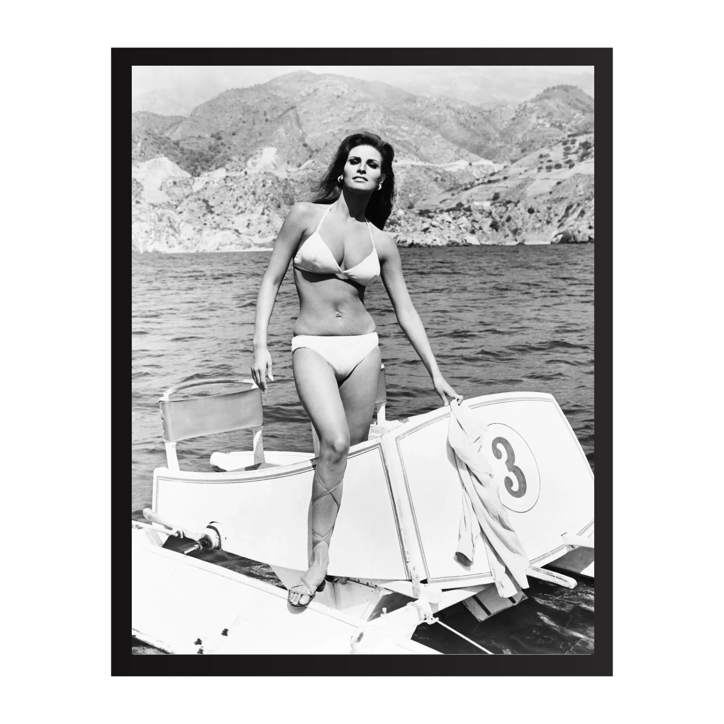 Raquel Welch Vintage Photo Print: Old Hollywood Glamour Poster