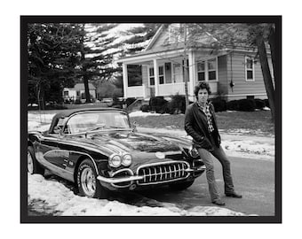 Fotografía vintage de Bruce Springsteen: Póster de música rock