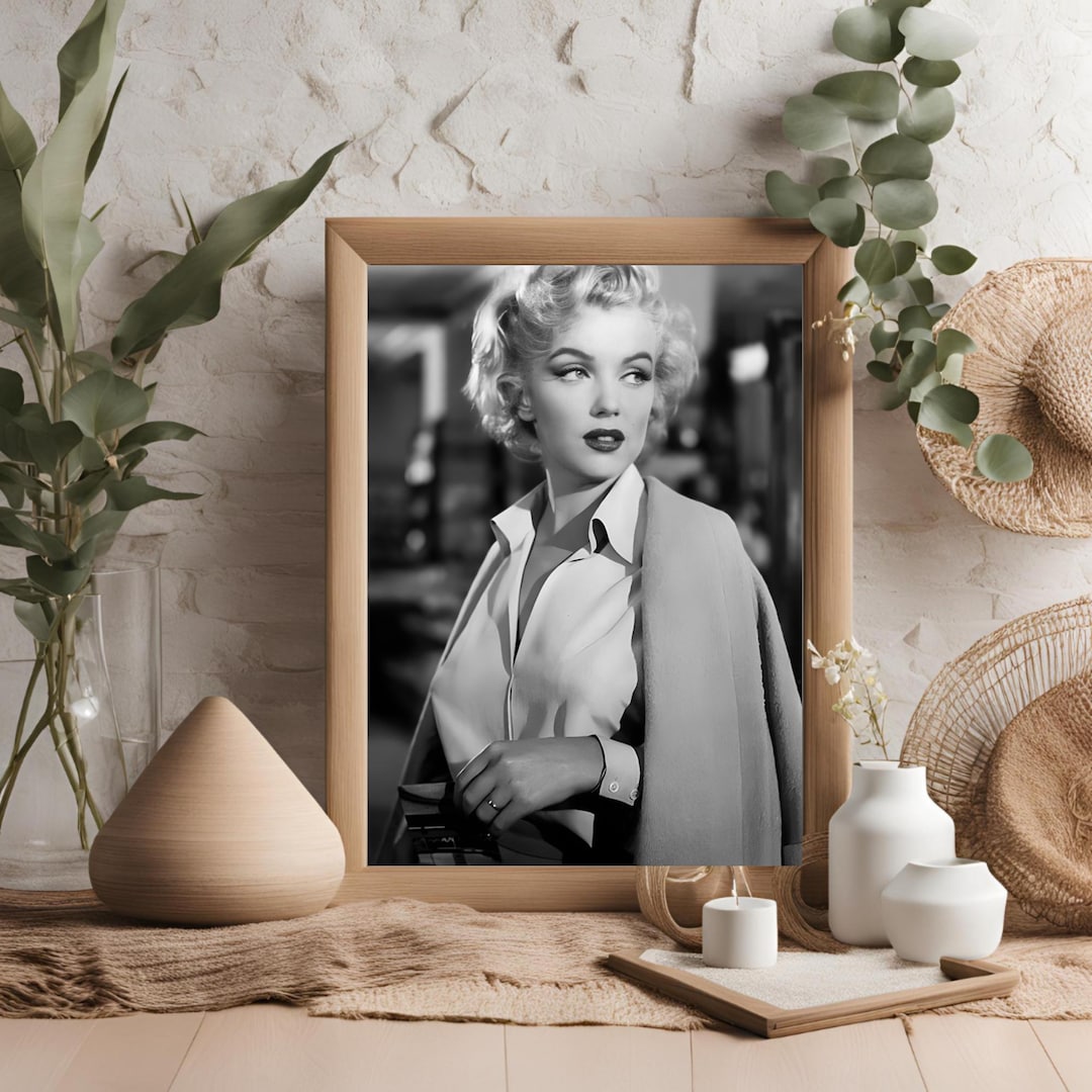 Marilyn Monroe Vintage Photo Print Retro Hollywood Wall Art Classic ...