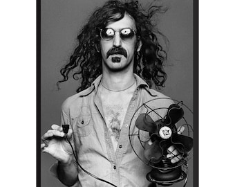 Frank Zappa Vintage Photo Print: Plakat z muzyką rockową